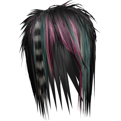 Styled Scene Emo Hair ~ Pink/Blue/Blonde/Black Roblox item