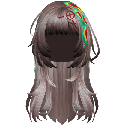 Rose Pink Heatwave Crosshair Punk Flowy Girl Hair