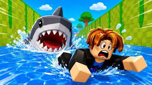 Escape SHARK for Brainrots!