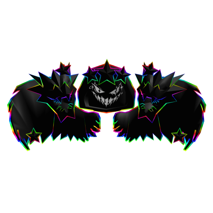 Rainbow Black Hood Combo