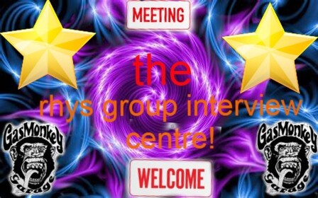 rhys's group interview centre! new updates!