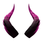 [ 🔥 ] Black Fuchsia Horns [ c1 ]