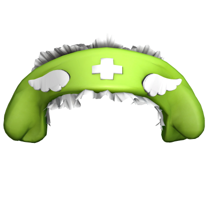 Cute Angel Nurse Headband - Lime White Roblox item