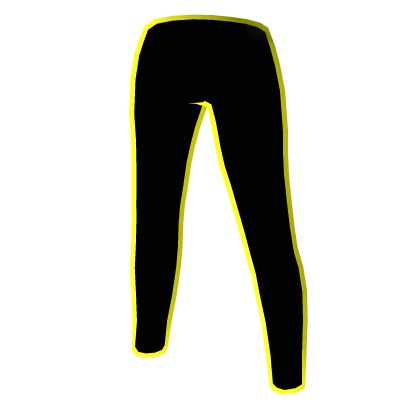 💛 Pants Black Cartoony Yellow Halloween
