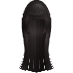 pretty straight vampire anime hime hair in brown