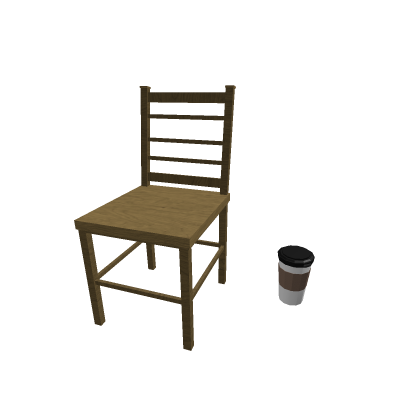 Cafe chair and coffee