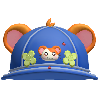 ♡ hamtaro blue clover bucket hat