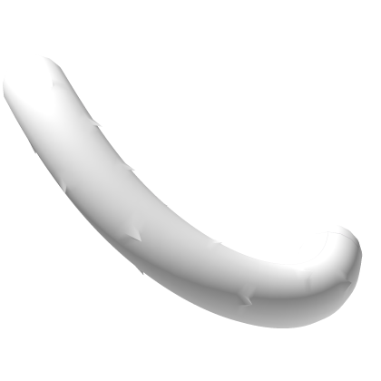 ҂ white cat tail right