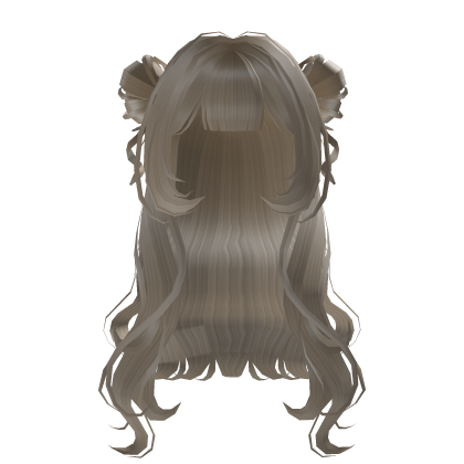 Long Doll Twin Buns in Milk Tea Blonde ♡