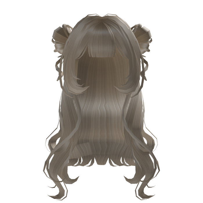 Long Doll Twin Buns in Milk Tea Blonde ♡
