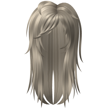 Super Messy Layered Scene Emo Hair (Platinum) Roblox item