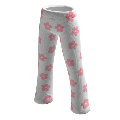 Pink and White Flower Bellbottoms