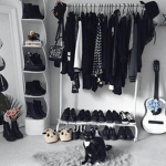 Dark clothes shop