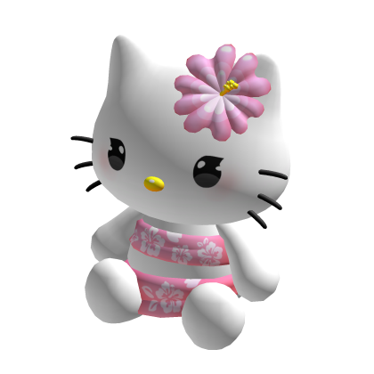 ♡ tropical kitty (holdable) (pink) thumbnail
