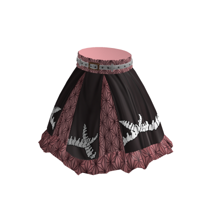 Demon Warrior Skirt Nezuko Brown & Pink