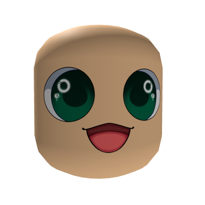 Kawaii Face Mask || Green Variant || Light Tone Roblox item