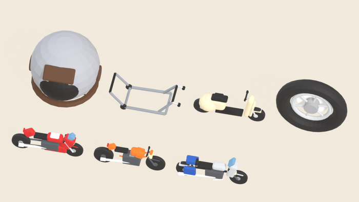 Stylized Motorcycle Pack x15 Sport Cruiser Dirt preview 10