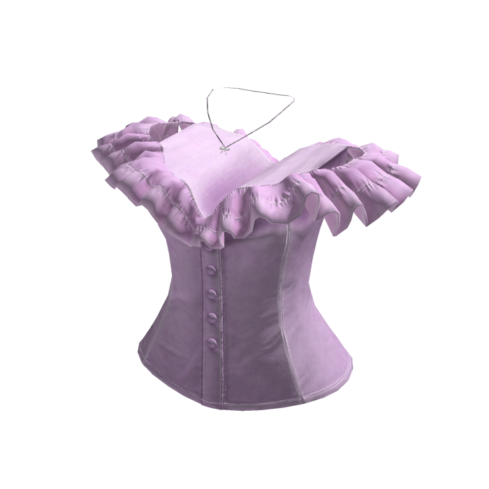 Off Shoulder Ruffle Corset Top (Purple)