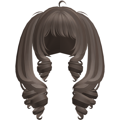 ʚ kawaii harajuku gyaru long drill pigtails brown