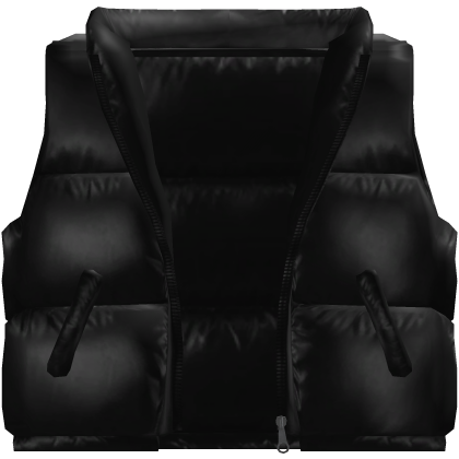 (1.0)🦇Black Realistic Designer Puffer Vest🦇
