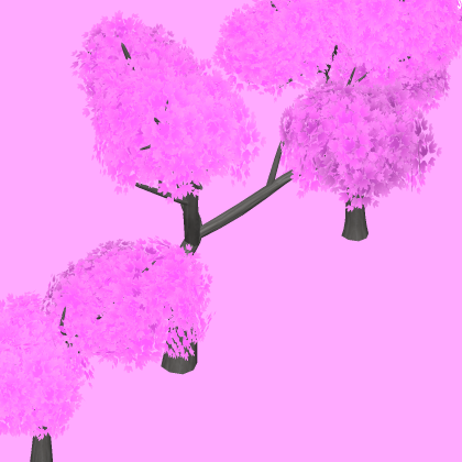Cherry Blossom Stylized Trees