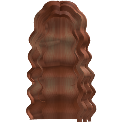 Long Extra Curly Waves Fire Ginger Hair  Roblox item