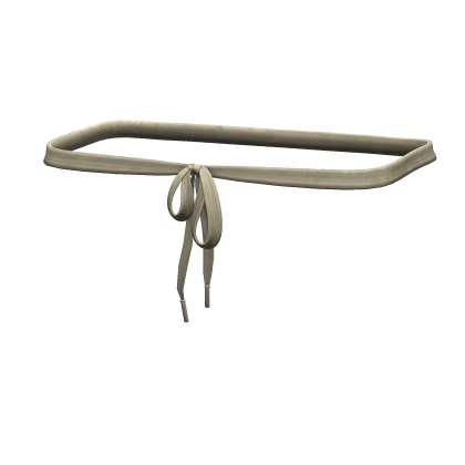 -',ৎ Beige Creme Thrifted Shoelace Belt (1.0)