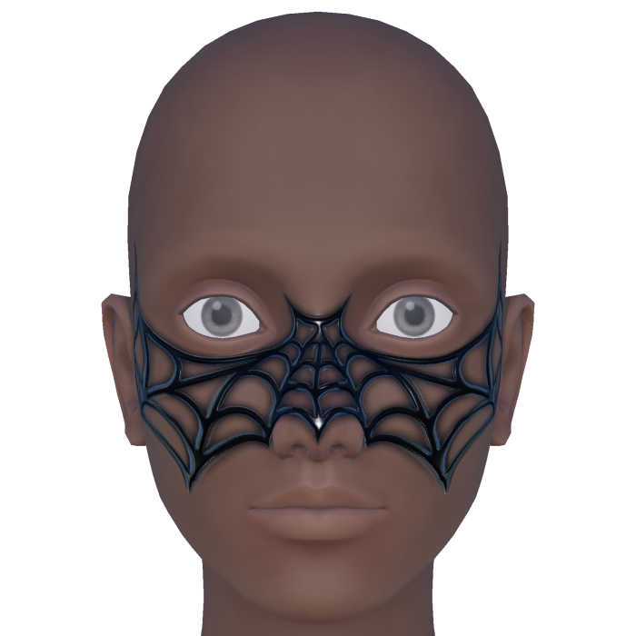Halloween Spiderweb Nose and Cheeks 3D Effect