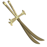 GOLDEN DUAL ANIME SWORD