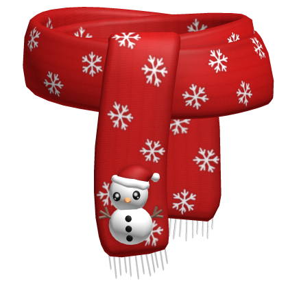 Christmas Snowman Scarf 