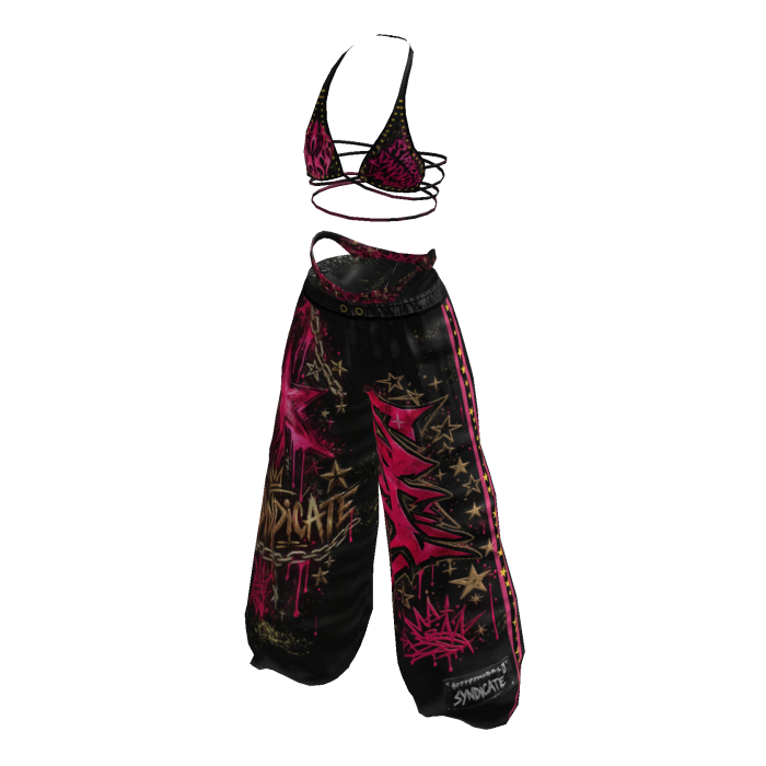 Skarlet Syndicate Graffiti  Pants set 