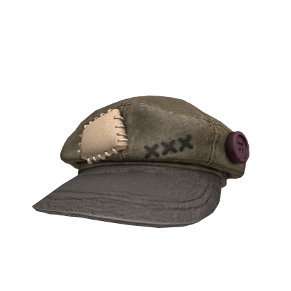 Olive Patchwork Zombie Newsboy Cap