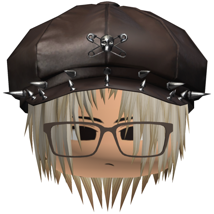 Punk Moe Blonde Messy Hair /w Brown Hat