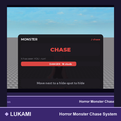 Horror Monster Chase AI Patrol Hide System
