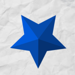 Blue Star On Paper