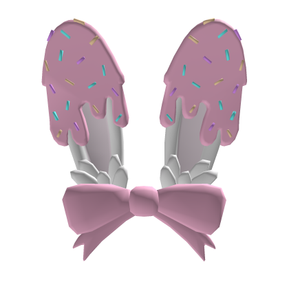 ♡ ꒰ Adorable Kawaii Sprinkle Bunny Ears (White) Roblox item