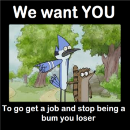 Mordecai and rigby funny poster Roblox decal