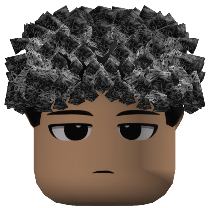 Short Curly Fringe Hair (Black/Silver)