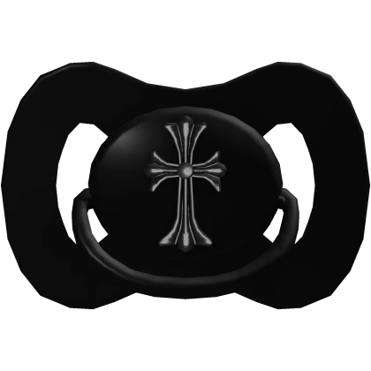 Cross Gothic Pacifier Black | Roblox Item - Rolimon's