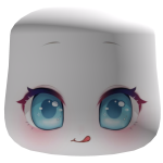 ꒰FREE꒱ : ☆ Sparkling Sky-blue Eyes Playful Face