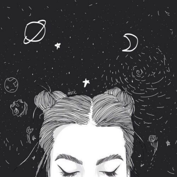Black & White Drawing: Shooting Stars Roblox decal