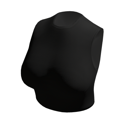 Black Fitted Crop Top