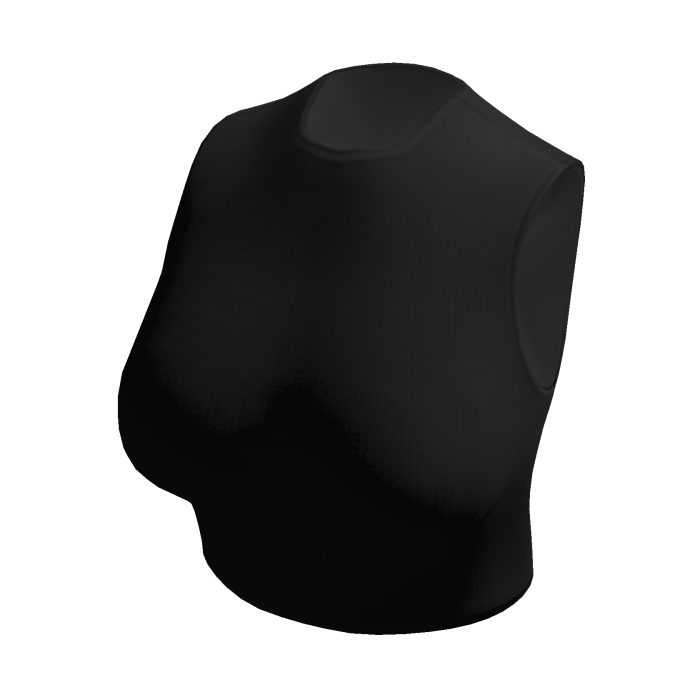 Black Fitted Crop Top
