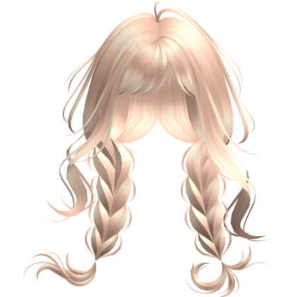 Blonde Messy Scene Girl French Braids Roblox item