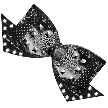 ♡ gothic y2k gyaru big scene hair bow in black Roblox item