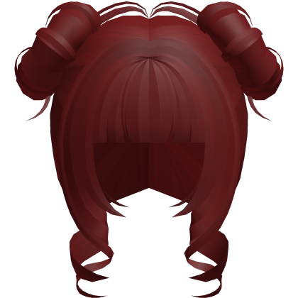 curly cutecore moe princess buns red