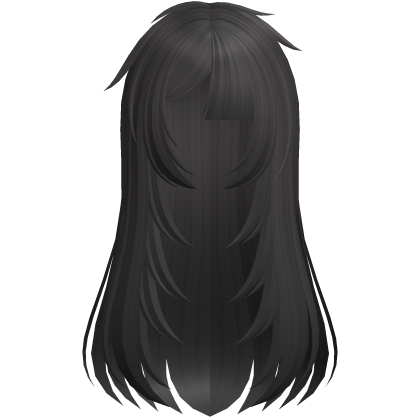 🖤 layered messy fallen angel hair in ashen brown
