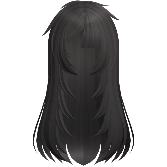 🖤 layered messy fallen angel hair in ashen brown