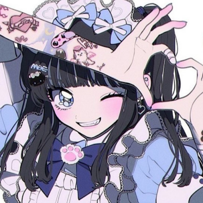 Kawaii | Blue | Anime girl Roblox decal