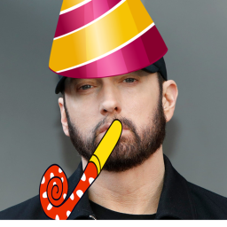 Obby to Eminem's birthday party
